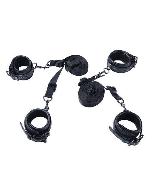 Crimson Red Club Bed Restraint Set