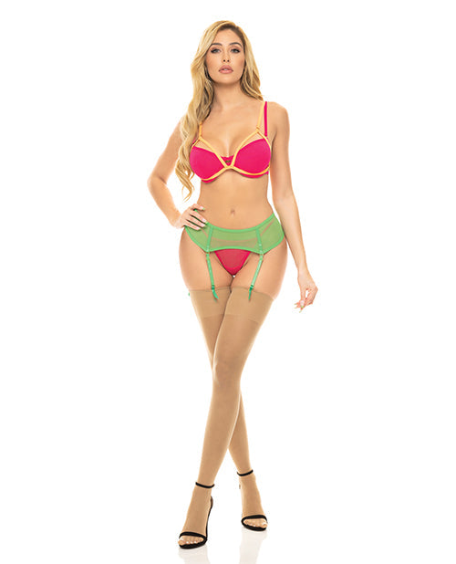 Come to Me Bra, Garter Belt & G-String Set