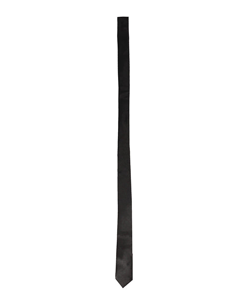 Black & White Satin Bondage Tie