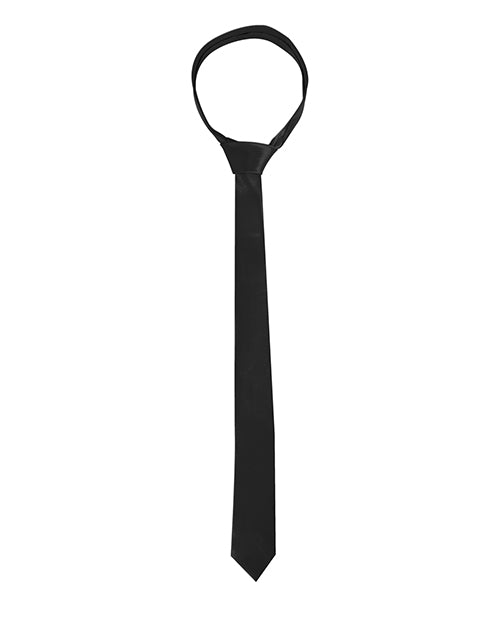 Black & White Satin Bondage Tie