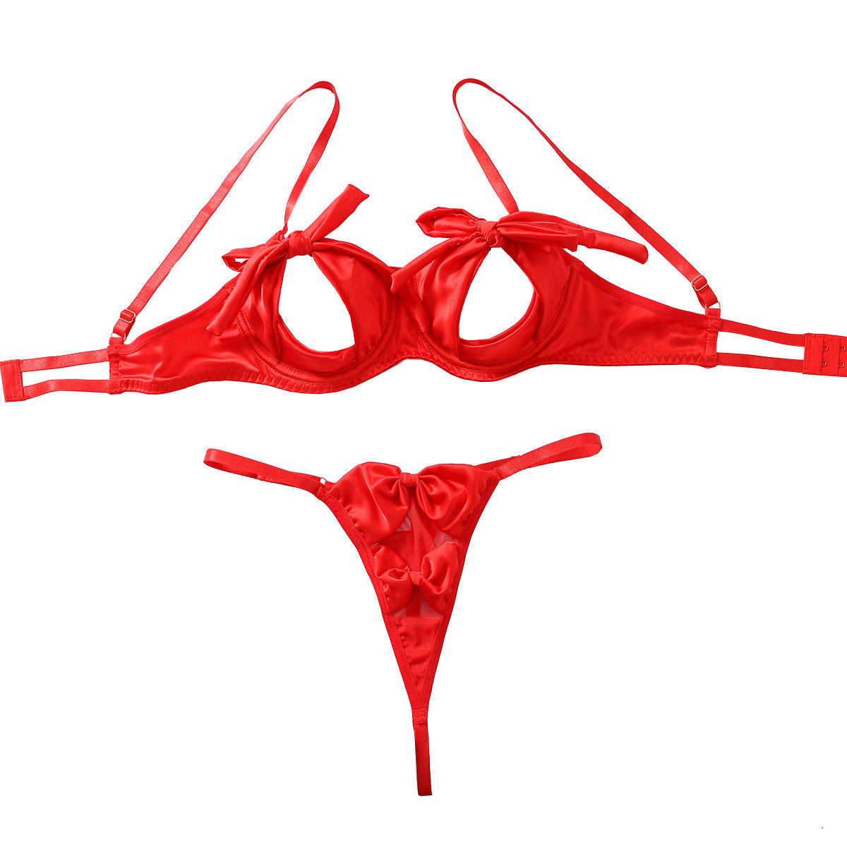 Radiant Desire Satin Lingerie Set