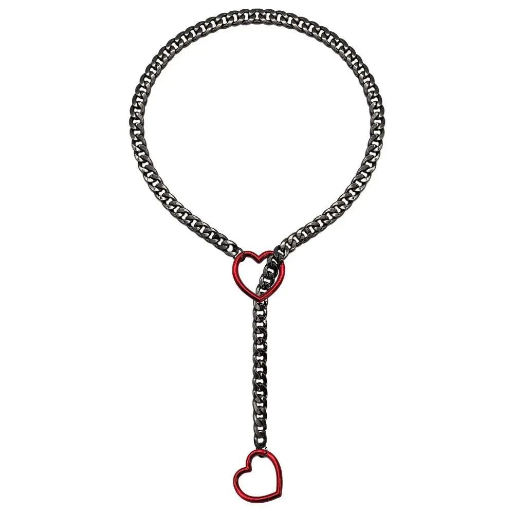 Heart Lariat-Chain Choker