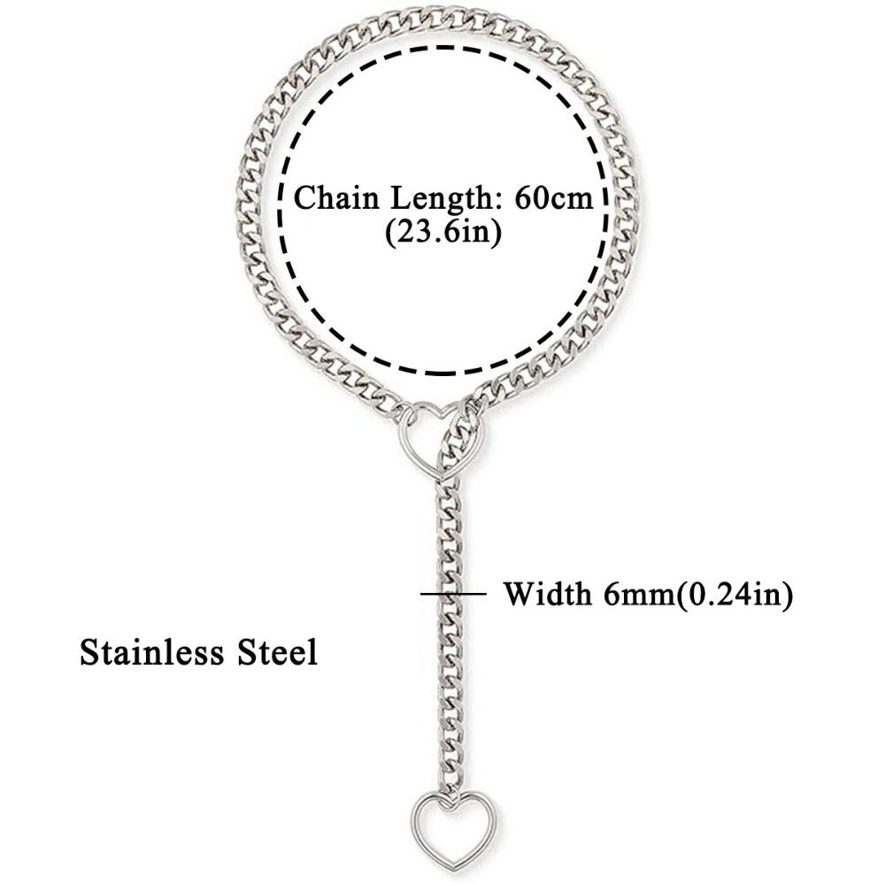 Heart Lariat-Chain Choker