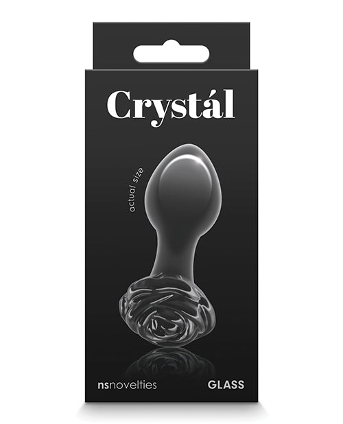 Crystal Rose  Plug - Black