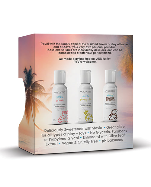 Crimson Red Escape: Tropical Delight Trio - Travel Size Hydrating Gel