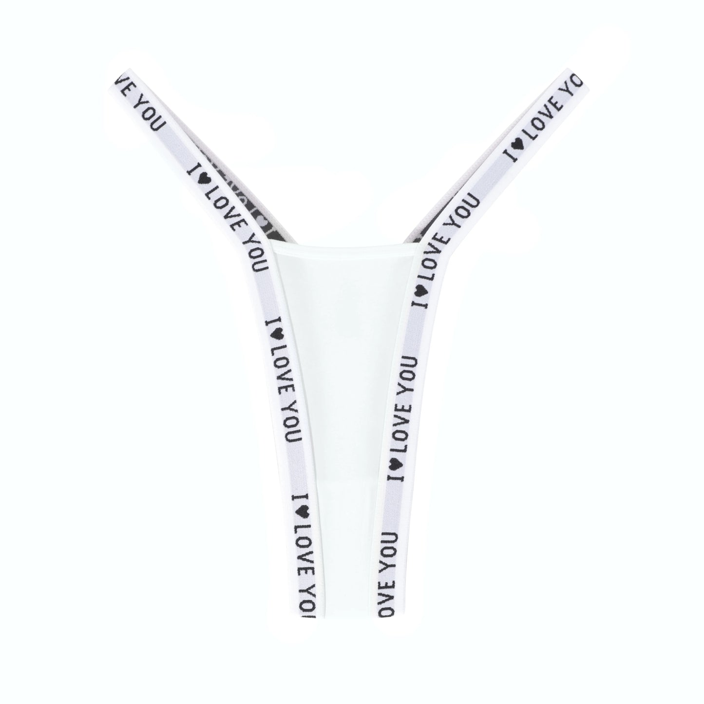 I Love You Signature Satin Thong