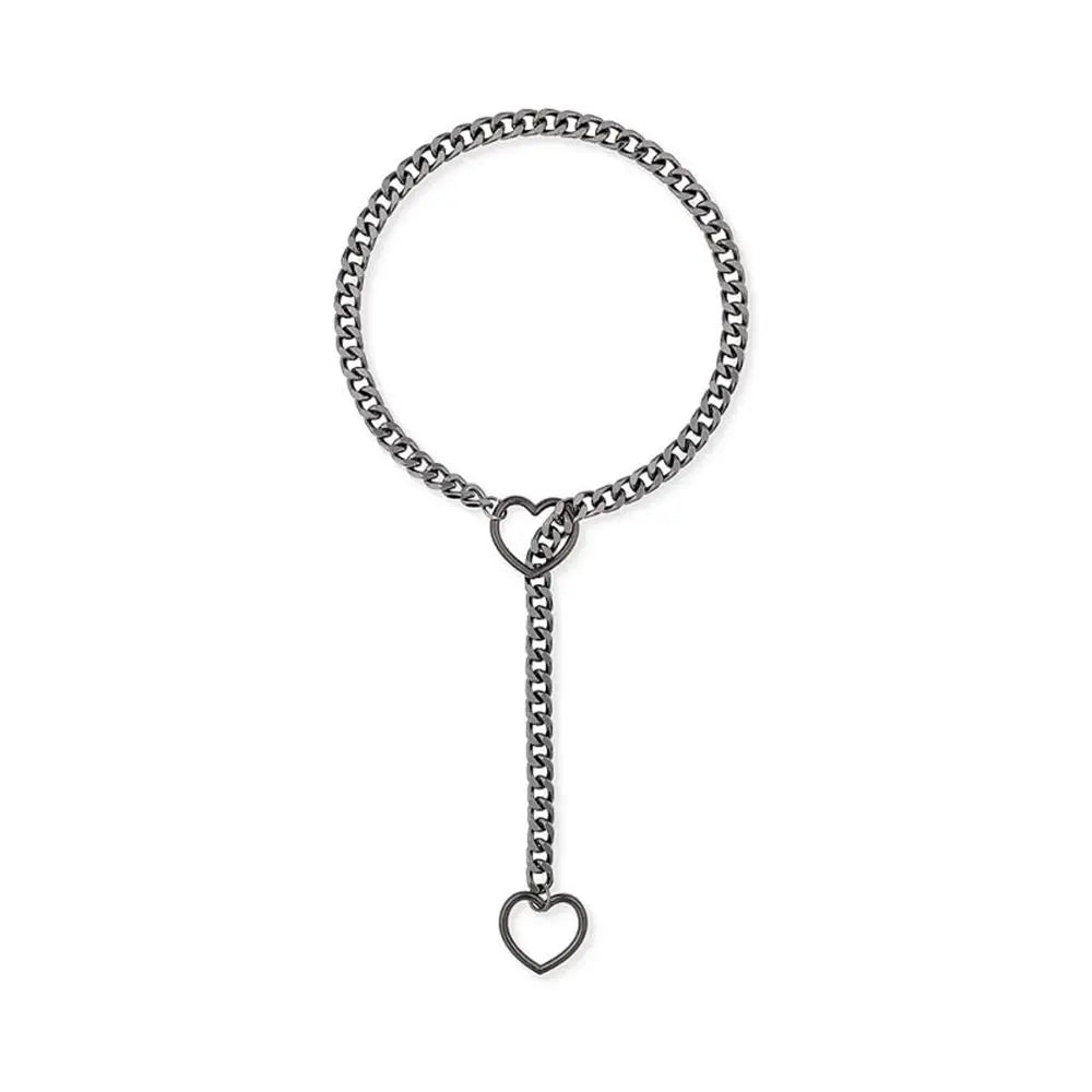 Heart Lariat-Chain Choker