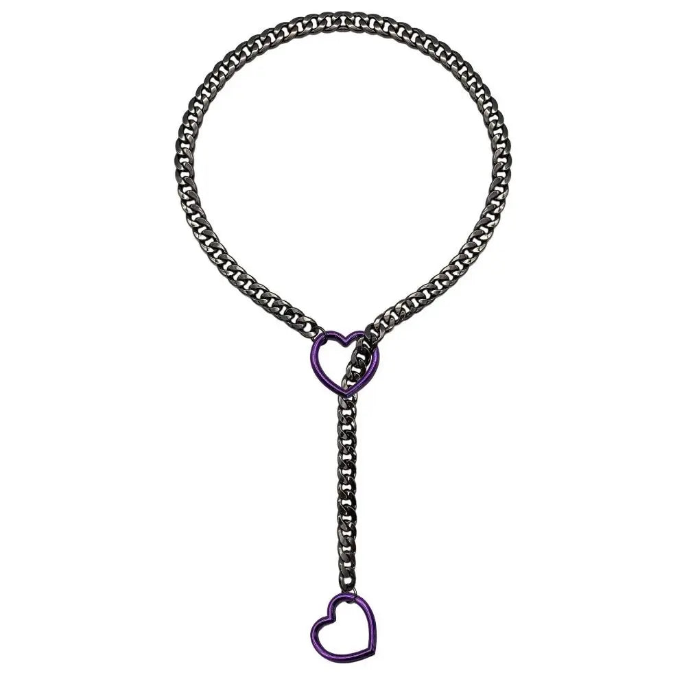 Heart Lariat-Chain Choker