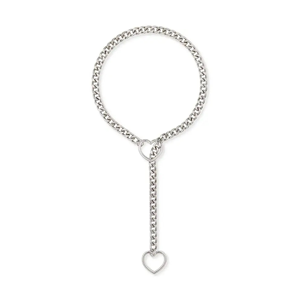 Heart Lariat-Chain Choker