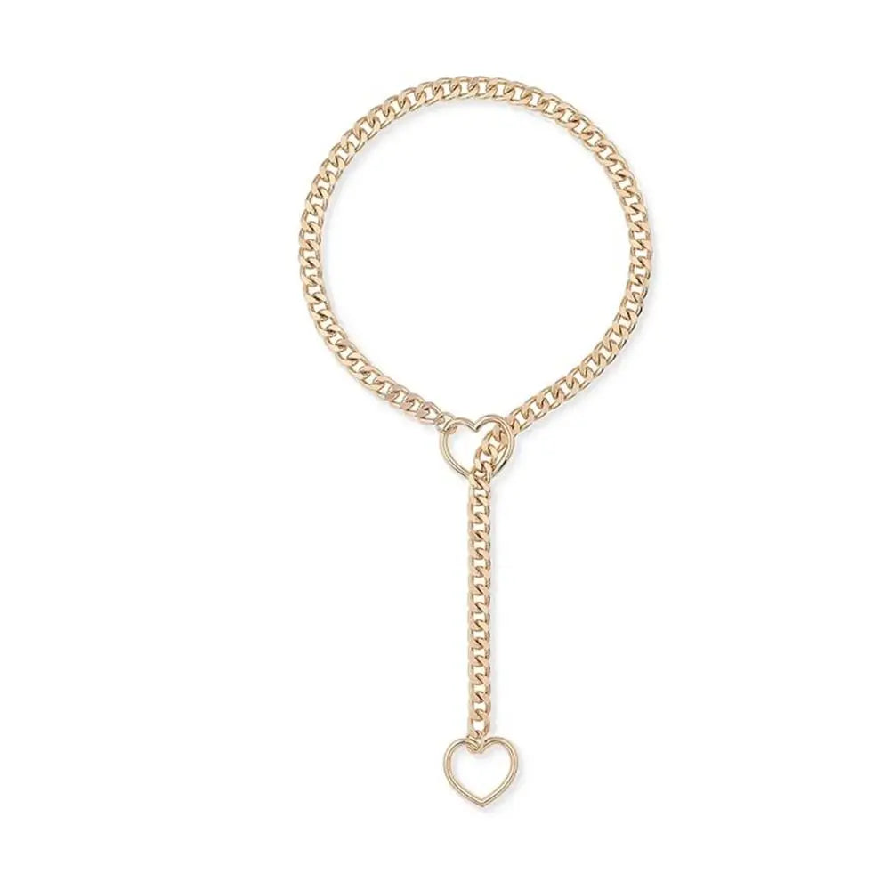 Heart Lariat-Chain Choker