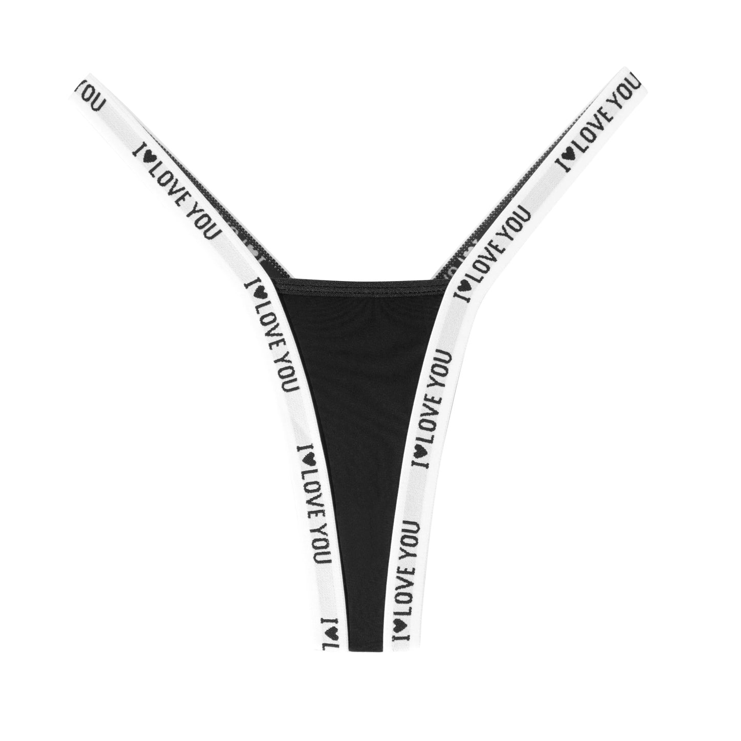 I Love You Signature Satin Thong