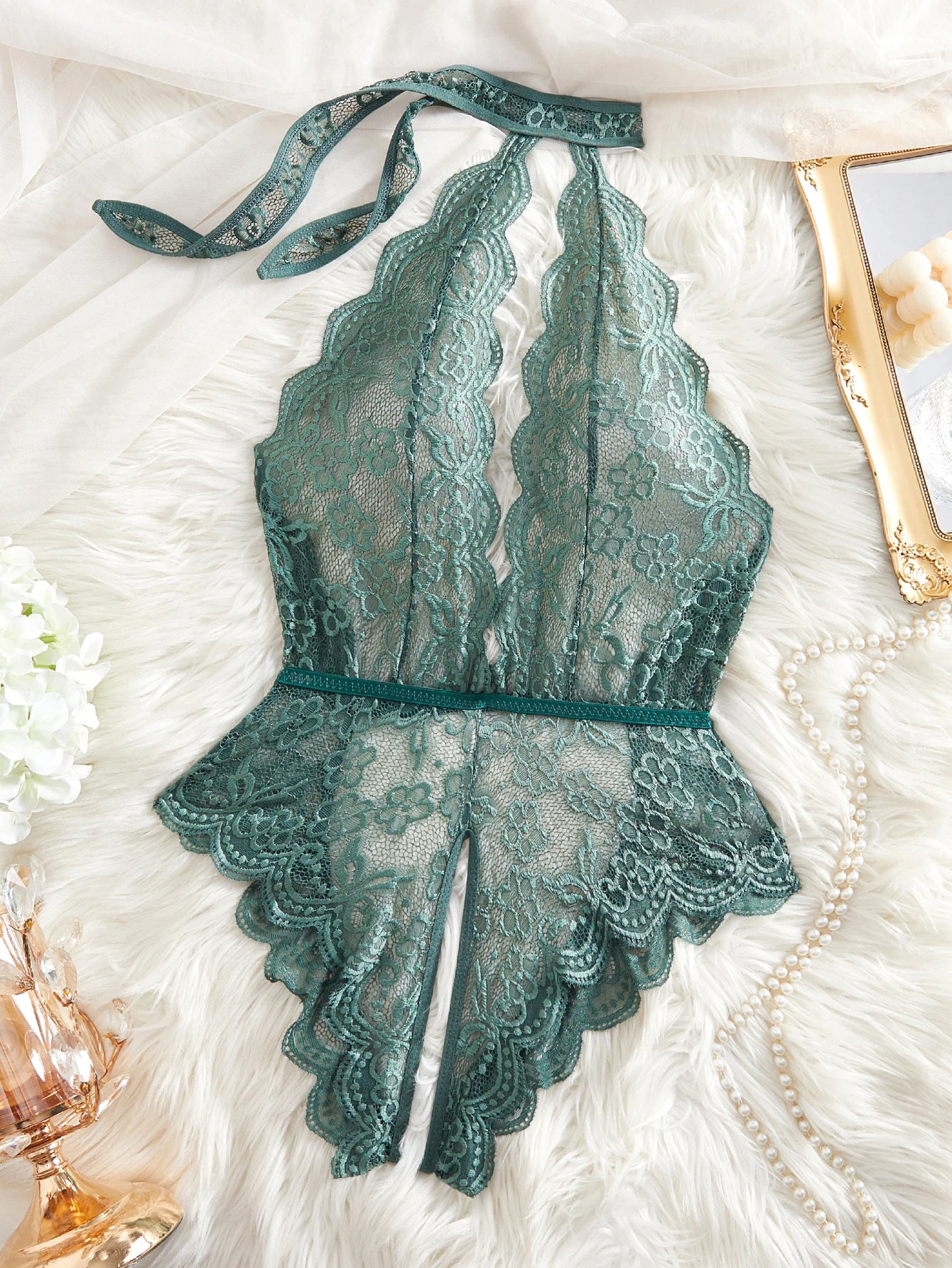 Pure Temptation Floral Lace Teddy