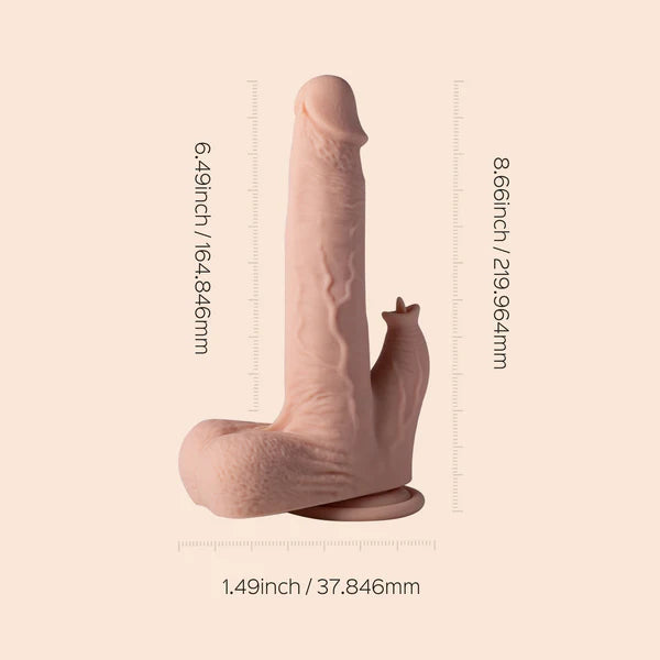 Colter App Controlled Realistic 8.5" Thrusting Dildo Vibrator w/Clit Licker